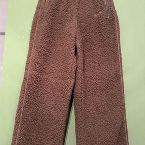 Skims Sz small teddy bear light Brown Sherpa Pants